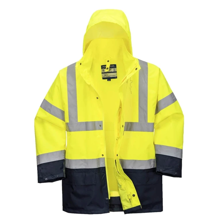 Arbeitsjacke Essential Zweifarbig 5 in 1 Warnschutz Portwest S766