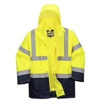 Arbeitsjacke Essential Zweifarbig 5 in 1 Warnschutz Portwest S766