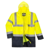 Arbeitsjacke Essential Zweifarbig 5 in 1 Warnschutz Portwest S766