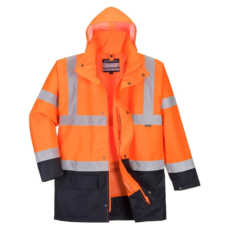 Arbeitsjacke Essential Zweifarbig 5 in 1 Warnschutz Portwest S766