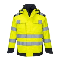Arbeitsjacke Modaflame Wasserdicht Warnschutz Portwest MV70