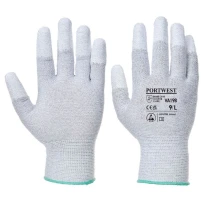 24 Paar - Arbeitshandschuhe Antistatisch mit Fingern PU - VA198 Portwest