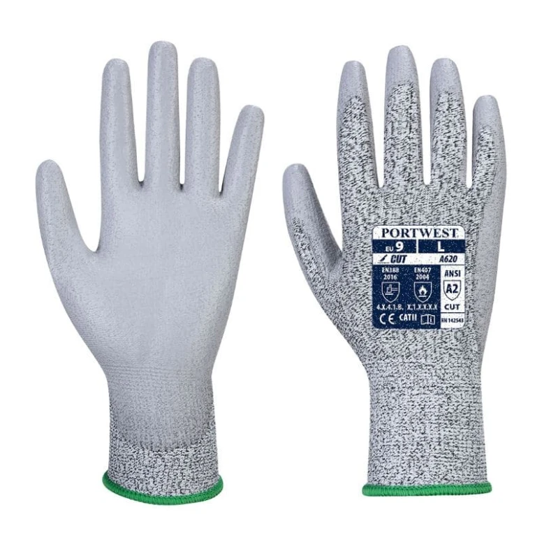 24 Paar - Arbeitshandschuhe Schnittschutz LR Mit PU-Handfläche - VA620 Portwest