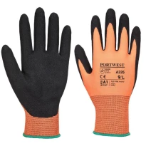 12 Paar - Arbeitshandschuhe Dermi-Grip NPR15 Nitril Sandy - A335 Portwest