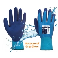 Arbeitshandschuhe Wasserfest und rutschfest aus Polyester beschichtet mit Latexschaum - AP80 Portwest