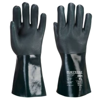 12 Paar - Arbeitshandschuhe PVC Mit doppelter Rüstung 35cm - A835 Portwest