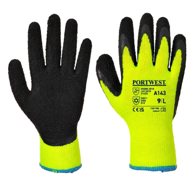 12 Paar - Arbeitshandschuhe Grip Soft Thermal - A143 Portwest