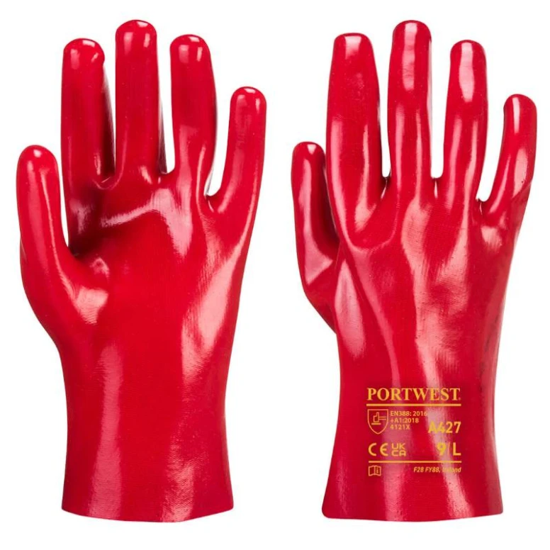 12 Paar - Arbeitshandschuhe PVC 27 cm - A427 Portwest