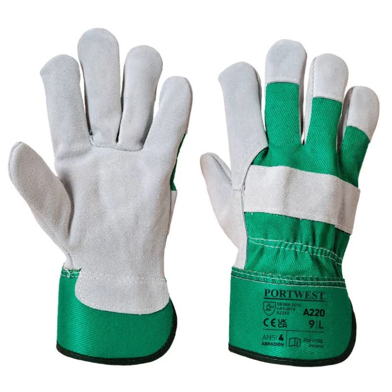 12 Paar - Arbeitshandschuhe Premium Chrome Rigger - A220 Portwest