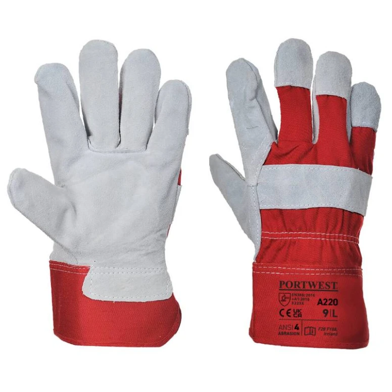 12 Paar - Arbeitshandschuhe Premium Chrome Rigger - A220 Portwest