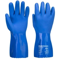 12 Paar - Arbeitshandschuhe Schutz aus PVC Ultramarine - A881 Portwest