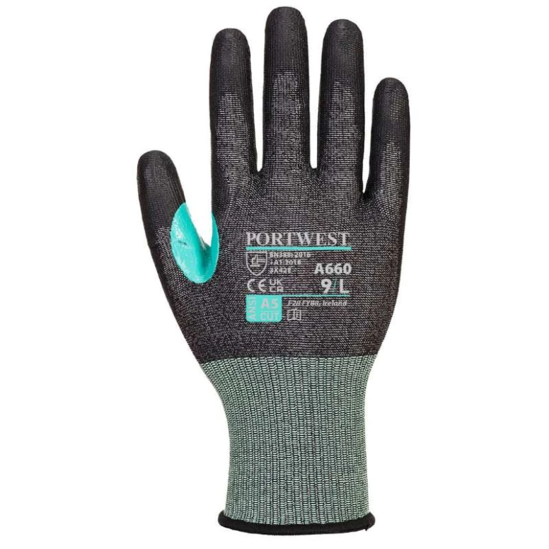 12 Paar - Arbeitshandschuhe Schnittschutz PU CS VHR18 - A660 Portwest