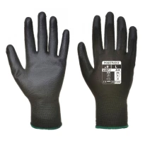 Arbeitshandschuhe beschichtet mit Polyurethan und mit Nylon-Unterstützung - schwarz