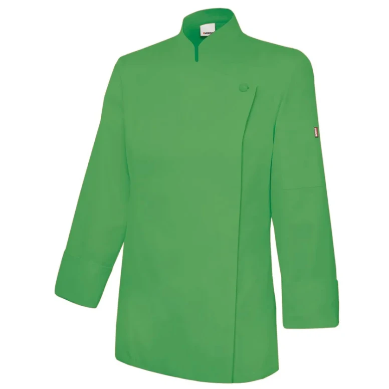 Koreanische Arbeitskochjacke mit Reißverschluss Velilla Damen 405203TC