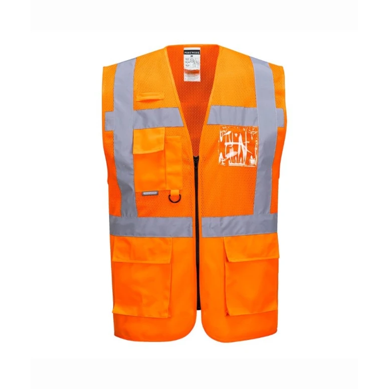 Arbeitsweste Executive Madrid Mesh Warnschutz Portwest C496