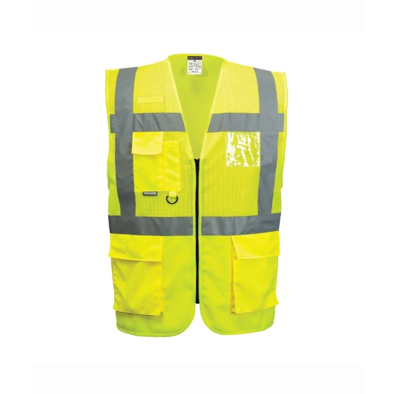 Arbeitsweste Executive Madrid Mesh Warnschutz Portwest C496