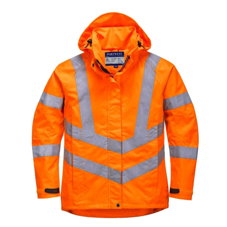 Arbeitsjacke atmungsaktiv Wasserdicht Warnschutz Portwest Damen LW70
