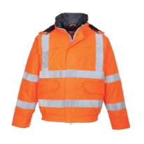 Arbeitsjacke Bizflame Regen Feuerfest Warnschutz Portwest S773