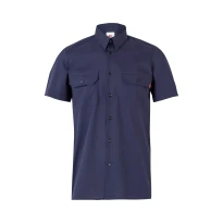 Kurzarm-Arbeitshemd Multitaschen Velilla 522