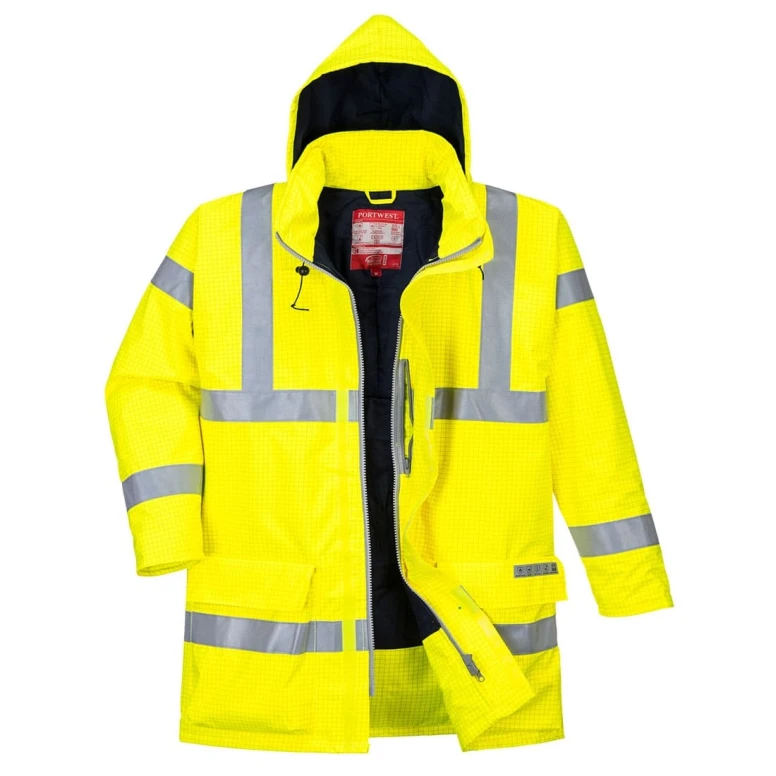 Arbeitsjacke Bizflame Regen multinorm Warnschutz Portwest S778