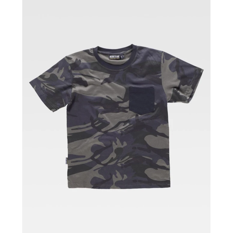 Arbeits-T-Shirt Camouflage 100% Baumwolle S8520 - Workteam