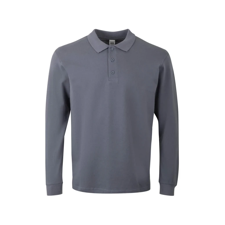 Unisex Langärm-Arbeitspoloshirt 100% Baumwolle Velilla Hobart PL200UC