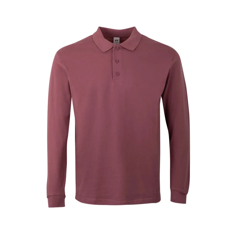 Unisex Langärm-Arbeitspoloshirt 100% Baumwolle Velilla Hobart PL200UC