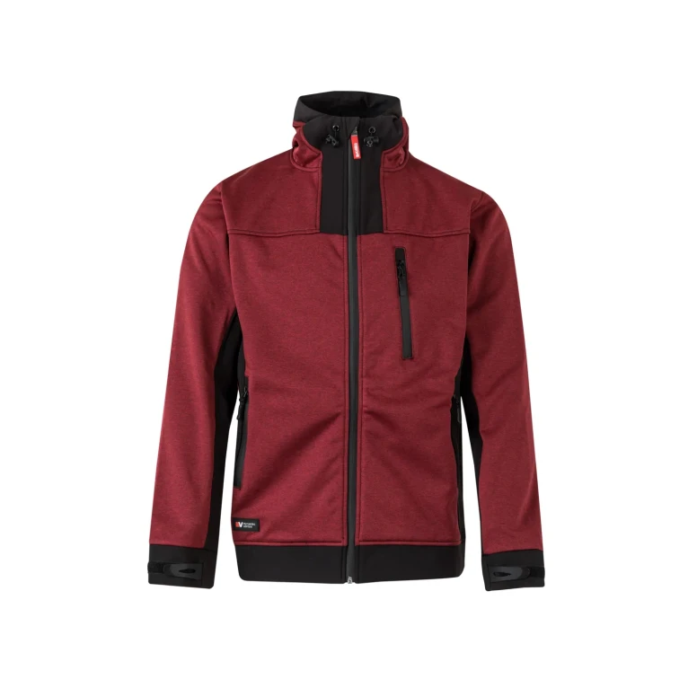 Arbeitsjacke mit langem Reißverschluss und Kapuze Softshell Multitaschen Velilla 206007