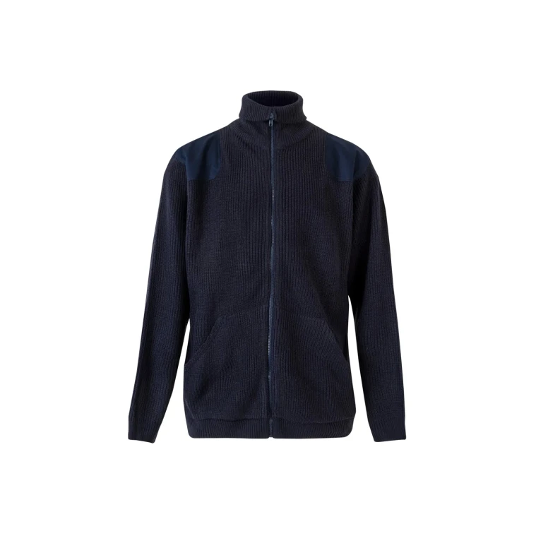 Arbeitsjacke mit langem Reißverschluss und Stehkragen Velilla 102