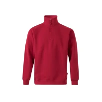 Arbeitssweatshirt mit hohem Halsausschnitt und kurzem Reißverschluss Velilla 105702