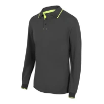 Zweifarbiges Langarm-Arbeitspoloshirt Velilla 105515