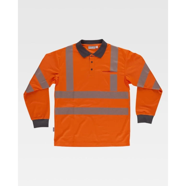 Arbeitspoloshirt langärm Warnschutz C3883 - Arbeitsteam