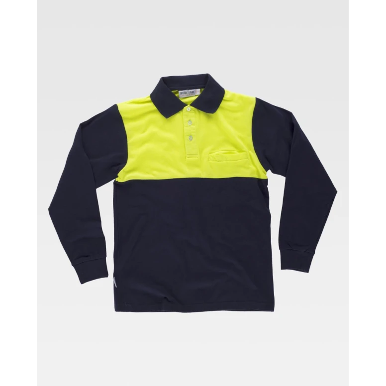 Arbeitspoloshirt langärm Warnschutz C3842 - Arbeitsteam