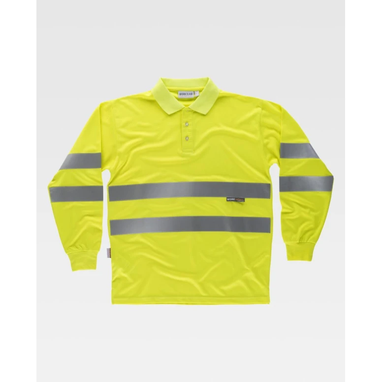 Arbeitspoloshirt langärm Warnschutz C3833 - Arbeitsteam