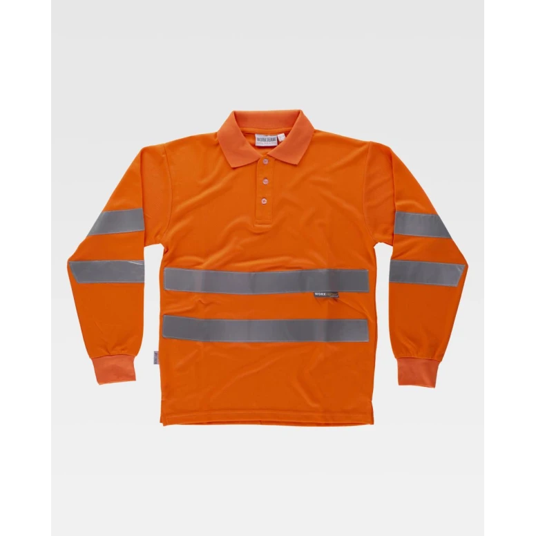 Arbeitspoloshirt langärm Warnschutz C3833 - Arbeitsteam