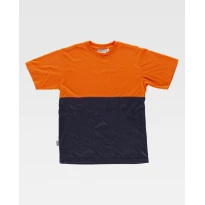 Arbeits-T-Shirt Kurzarm Warnschutz Zweifarbige C6020 - Workteam