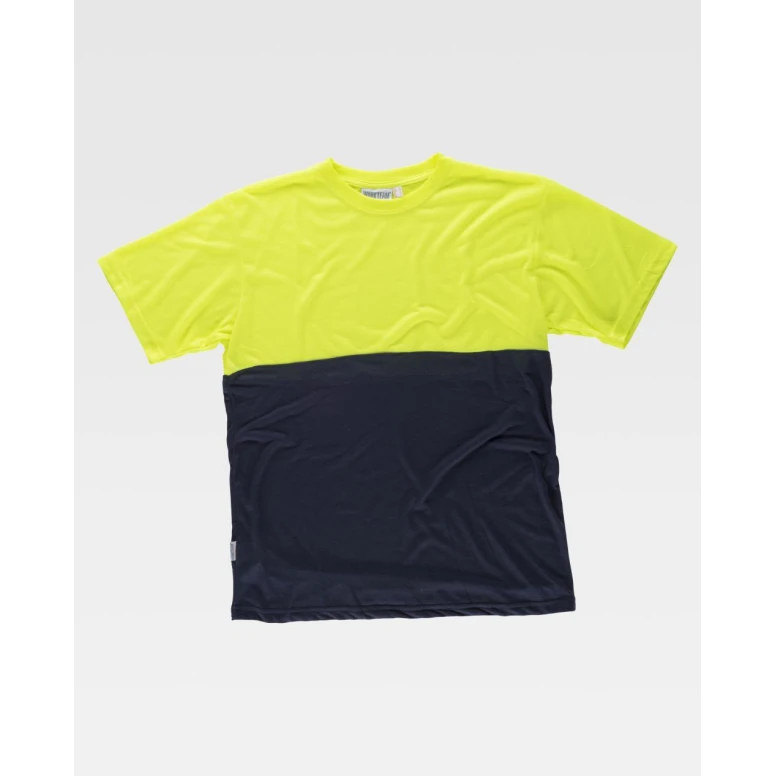 Arbeits-T-Shirt Kurzarm Warnschutz Zweifarbige C6020 - Workteam