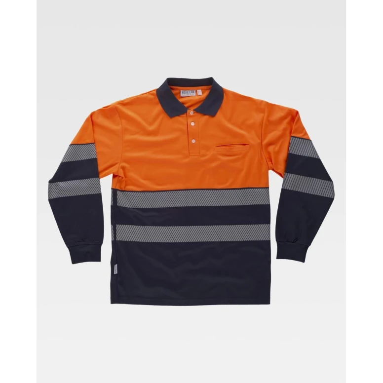 Arbeitspoloshirt langärm Warnschutz C3891 - Arbeitsteam