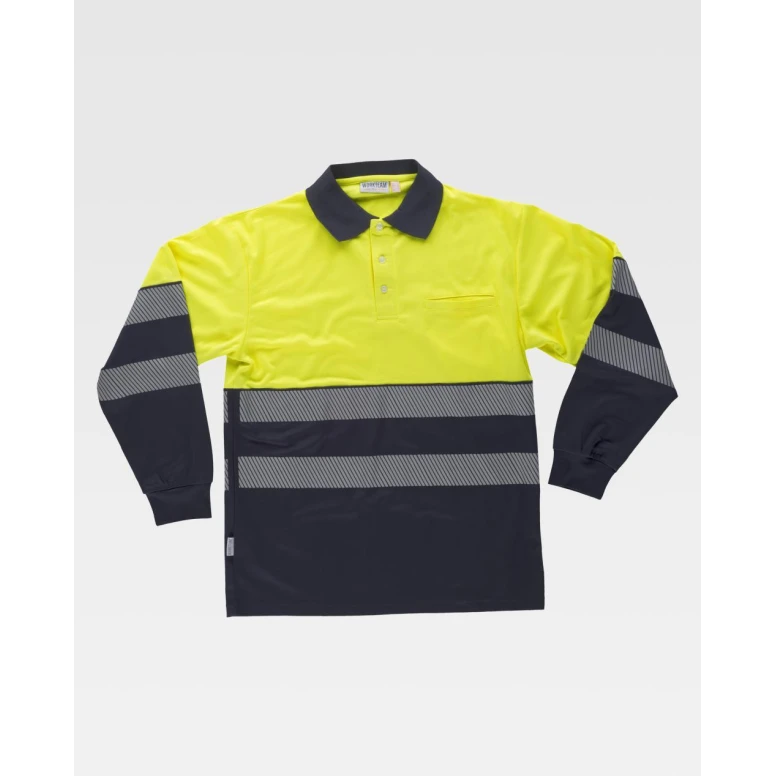 Arbeitspoloshirt langärm Warnschutz C3891 - Arbeitsteam