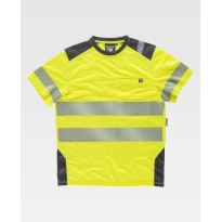 Arbeits-T-Shirt Kurzarm Warnschutz C9241 - Workteam