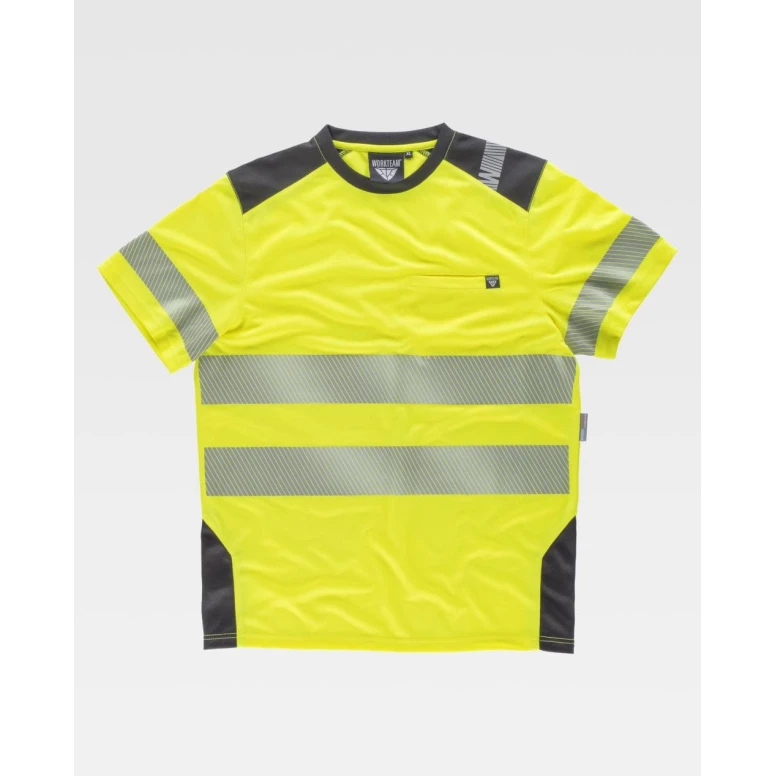 Arbeits-T-Shirt Kurzarm Warnschutz C9241 - Workteam