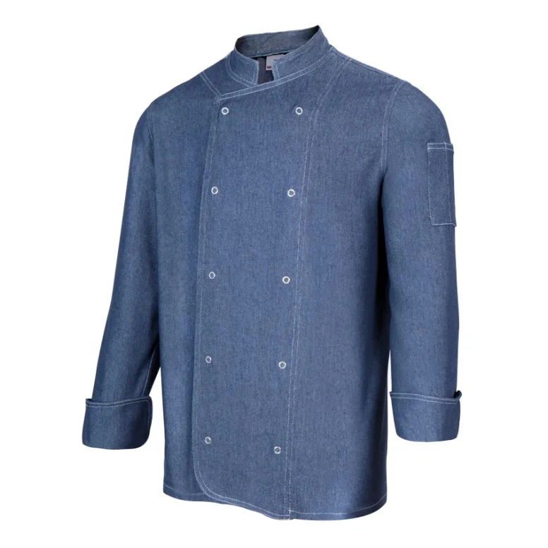 Koreanische Arbeitskochjacke langärm Stretch Velilla 405207