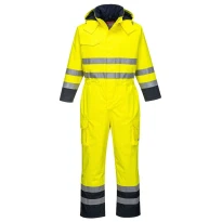 Arbeitsoverall Bizflame Regen Feuerfest Antistatisch Warnschutz Portwest S775