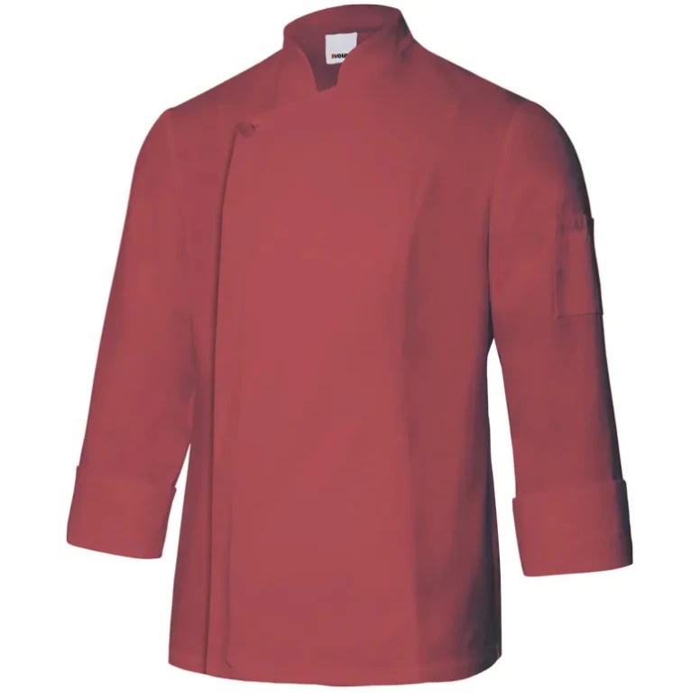 Koreanische Arbeitskochjacke mit Reißverschluss Velilla 405202TC
