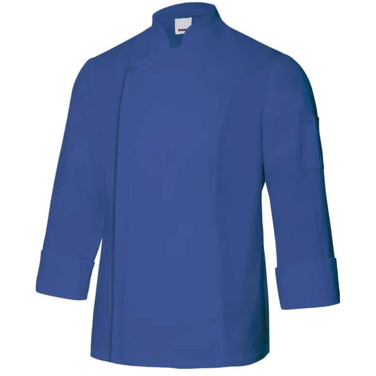 Koreanische Arbeitskochjacke mit Reißverschluss Velilla 405202TC