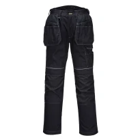 Alles muss raus -  Arbeitshose Portwest Holster PW3 Multitaschen T602 Größe 48 Farbe Grau Schwarz