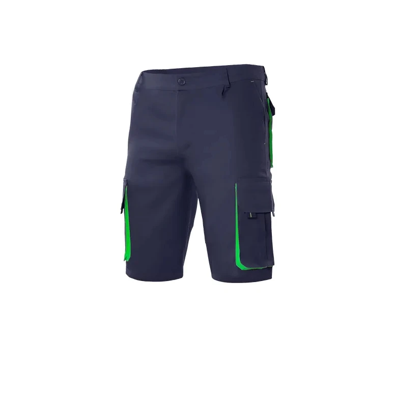 Zweifarbige Arbeitsshort Multitaschen Velilla 103007