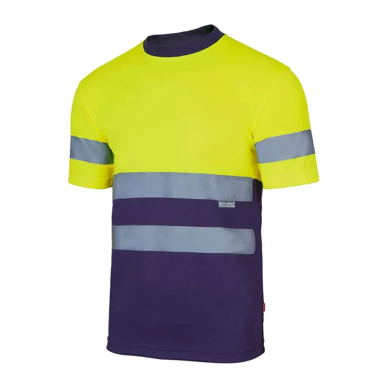 Zweifarbiges technisches Arbeits-T-Shirt Warnschutz Velilla 305506