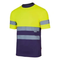 Zweifarbiges technisches Arbeits-T-Shirt Warnschutz Velilla 305506