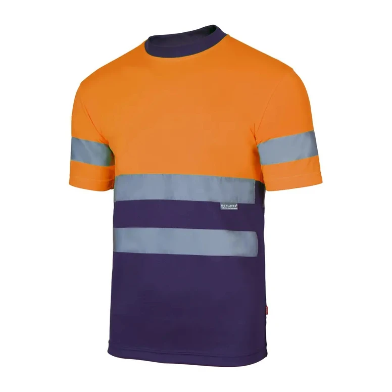 Zweifarbiges technisches Arbeits-T-Shirt Warnschutz Velilla 305506